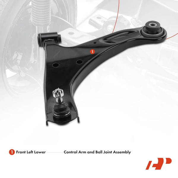 1-Pc Control Arm and Ball Joint Kit, Front Driver Lower with Ball Joint A-Premium APCA4254