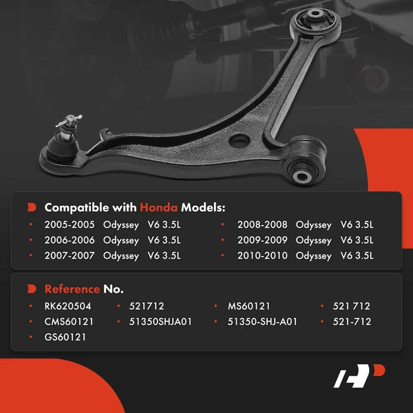 1-Pc Control Arm and Ball Joint Kit, Front Passenger Lower with Ball Joint A-Premium APCA8917