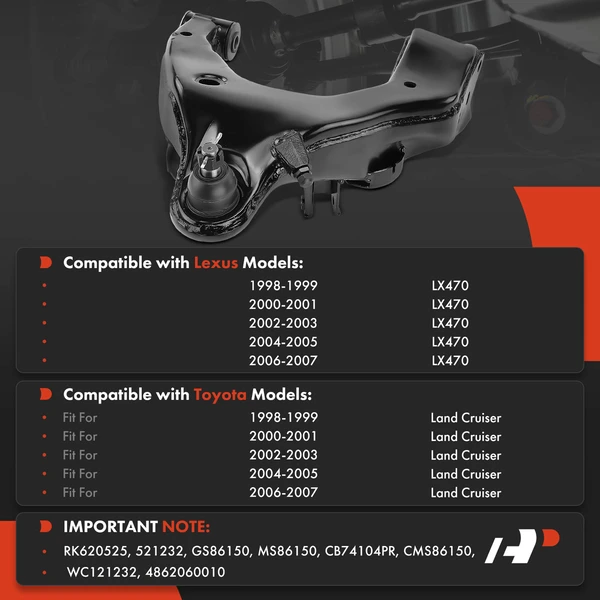1-Pc Control Arm & Ball Joint Assembly, Front Passenger Lower with Ball Joint A-Premium APCA8920