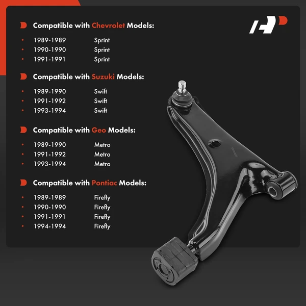 1-Pc Control Arm and Ball Joint Kit, Front Driver Lower with Ball Joint A-Premium APCA4271