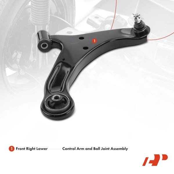 1-Pc Control Arm and Ball Joint Kit, Front Passenger Lower with Ball Joint A-Premium APCA4270