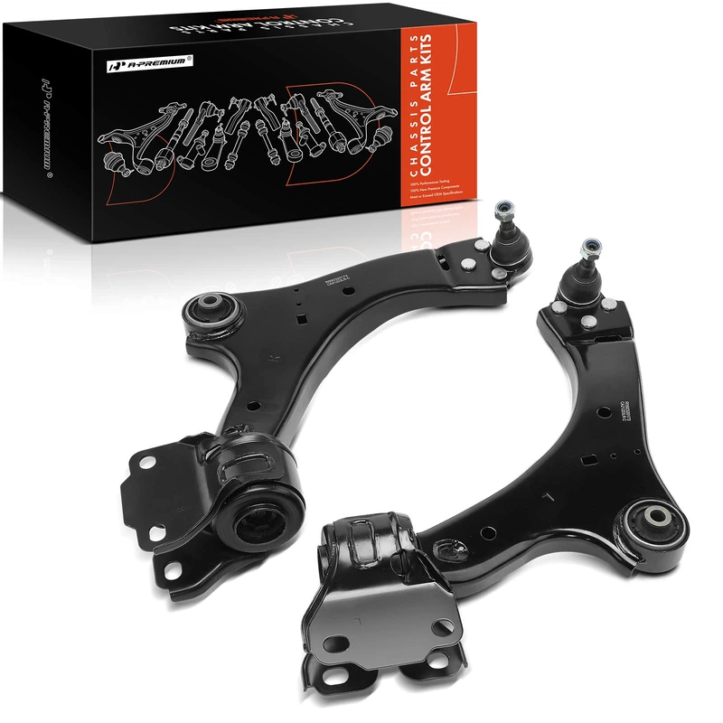 2007-2011 Volvo S80 2-Pc Control Arm and Ball Joint Kit, Front Lower with Ball Joint A-Premium APCA0224