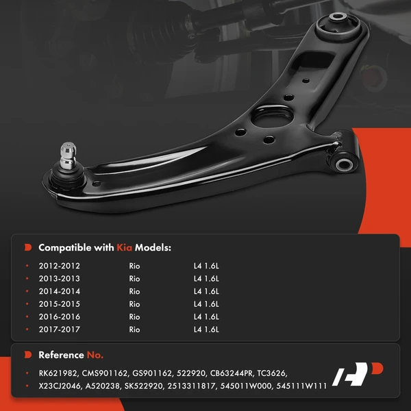 1-Pc Control Arm and Ball Joint Kit, Front Passenger Lower with Ball Joint A-Premium APCA8925