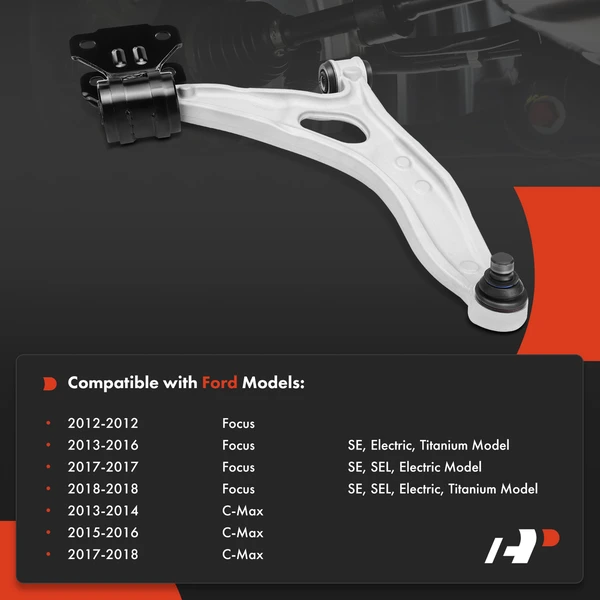 1-Pc Control Arm and Ball Joint Kit, Front Passenger Lower with Ball Joint A-Premium APCA3725