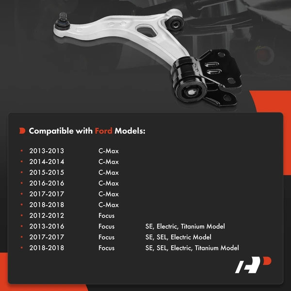 1-Pc Control Arm and Ball Joint Kit, Front Driver Lower with Ball Joint A-Premium APCA3726