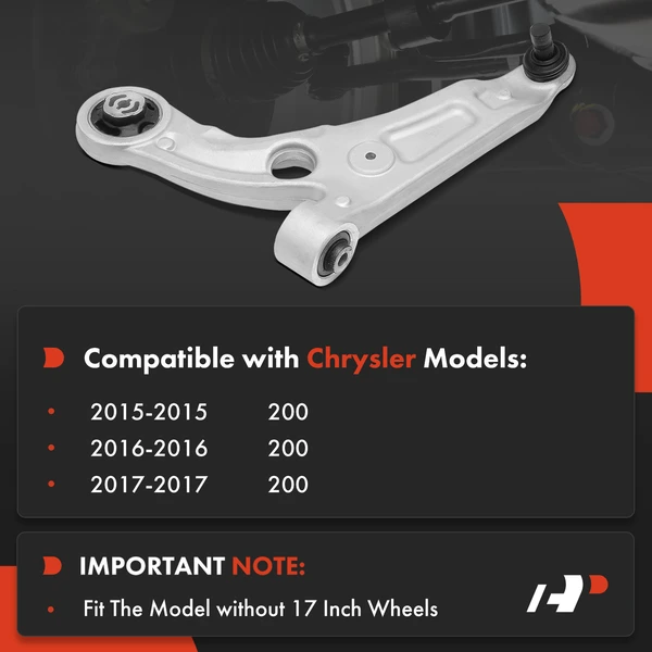 1-Pc Control Arm and Ball Joint Kit, Front Driver Lower with Ball Joint A-Premium APCA4310