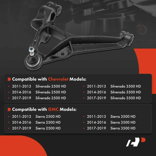 1-Pc Control Arm and Ball Joint Kit, Front Driver Lower with Ball Joint A-Premium APCA8130