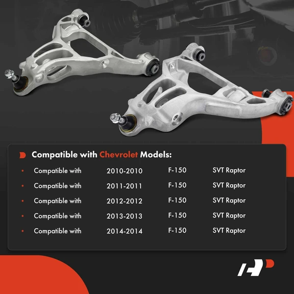 2-Pc Control Arm and Ball Joint Assembly Kit, Front Driver & Passenger Lower with Ball Joint A-Premium APCA5903