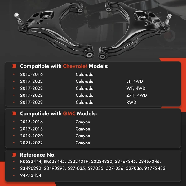 Control Arm Ball Joint Assembly Front Driver & Passenger Lower A-Premium APCA5913