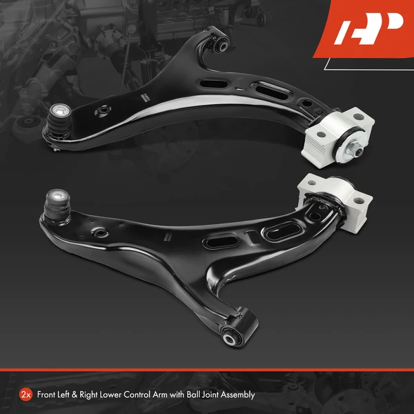 2-Pc Control Arm and Ball Joint Assembly Kit, Front Driver & Passenger Lower with Ball Joint A-Premium APCA5914