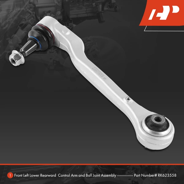 1-Pc Control Arm and Ball Joint Kit, Front Driver Lower Rearward with Ball Joint A-Premium APCA4315