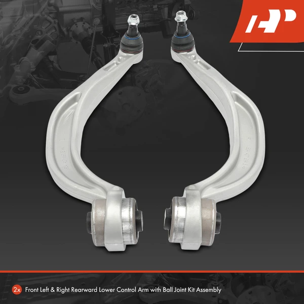 2-Pc Control Arm and Ball Joint Kit, Front Driver & Passenger Lower Rearward with Ball Joint A-Premium APCA7237