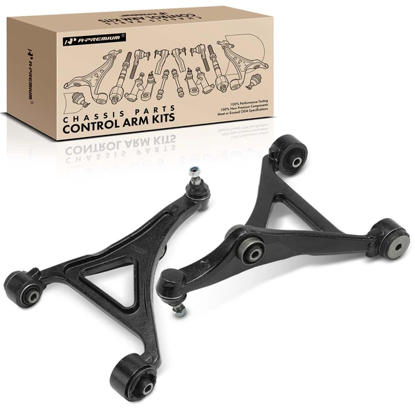 2011-2023 Chrysler 300 2-Pc Control Arm and Ball Joint Kit, Front Driver & Passenger Lower with Ball Joint A-Premium APCA6165