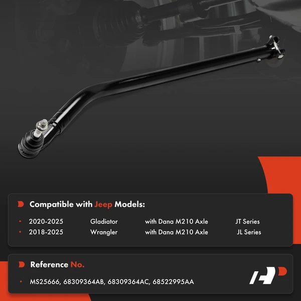 1-Pc Steering Drag Link, At Spindle with Ball Joint A-Premium APCA9461