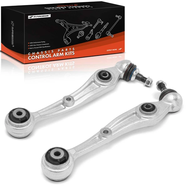 2019-2023 BMW X5 2-Pc Control Arm and Ball Joint Kit, Front Driver & Passenger Lower Rearward with Ball Joint A-Premium APCA7240