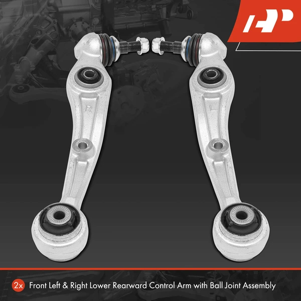 2-Pc Control Arm and Ball Joint Kit, Front Driver & Passenger Lower Rearward with Ball Joint A-Premium APCA7240