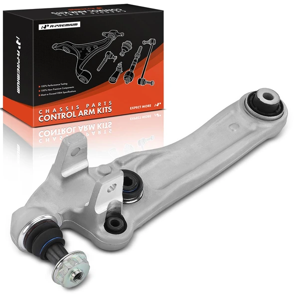 2017-2020 Jaguar XE 1-Pc Control Arm, Front Passenger Lower Rearward with Ball Joint A-Premium APCA4346