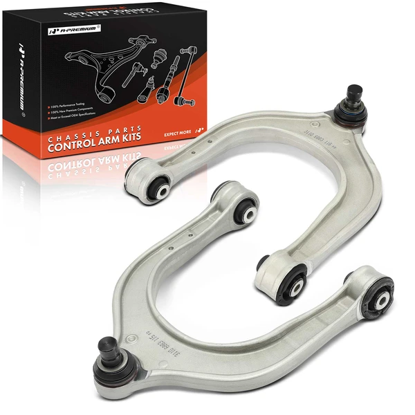 2019-2023 BMW X5 2-Pc Control Arm and Ball Joint Kit, Front Driver & Passenger Upper with Ball Joint A-Premium APCA7243