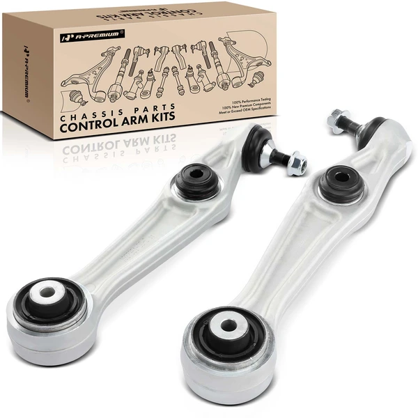 2016-2019 Tesla X 2-Pc Control Arm and Ball Joint Kit, Front Lower Rearward with Ball Joint A-Premium APCA0182