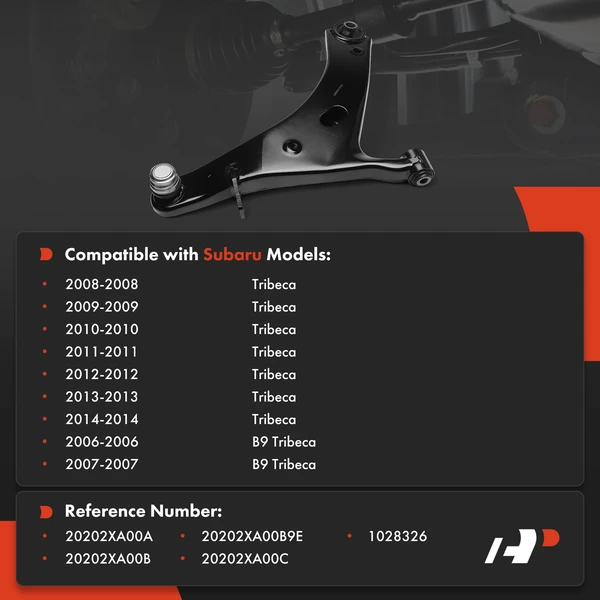 Suspension Control Arm Ball Joint Assembly Front Passenger Lower A-Premium APCA9466