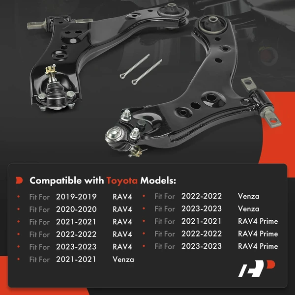 2-Pc Control Arm, Front Driver & Passenger Lower with Ball Joint A-Premium APCA7252