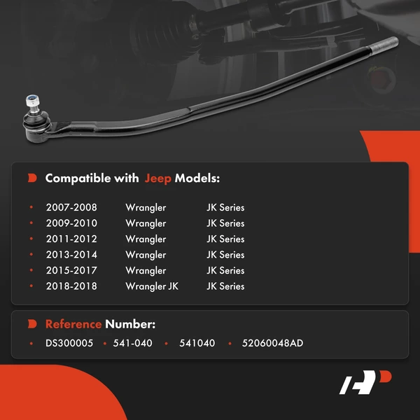 1-Pc Steering Drag Link, Passenger At Steering Arm A-Premium APCA9471