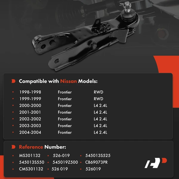Control Arm with Ball Joint Assembly Front Driver Lower A-Premium APCA8492