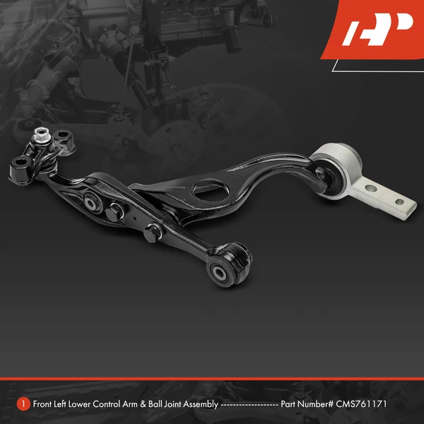 1-Pc Control Arm and Ball Joint Kit, Front Driver Lower with Ball Joint A-Premium APCA6167