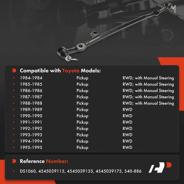 Center Tie Rod End Center Side A-Premium APCA9482