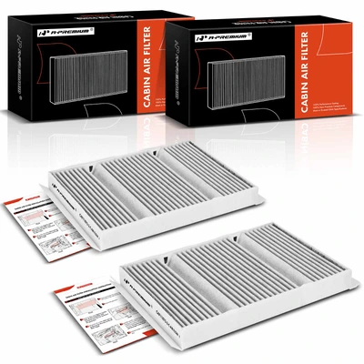 2 Pcs Activated Carbon Cabin Air Filter