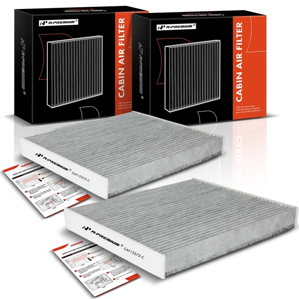 2 Pcs Activated Carbon Cabin Air Filter for Volvo XC40 2019-2022 Under Dashboard