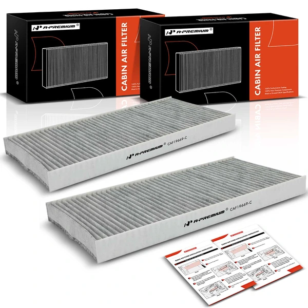 2 Pcs Activated Carbon Cabin Air Filter for 2021-2023 Volkswagen ID.4