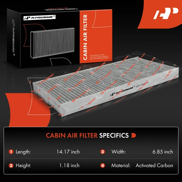 2 Pcs Activated Carbon Cabin Air Filter for Volkswagen ID.4 2021-2023 BATTERY EV