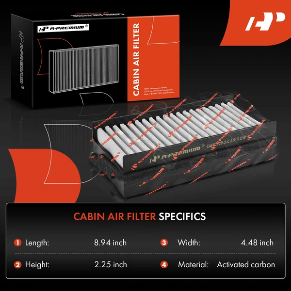 4 Pcs Activated Carbon Cabin Air Filter for Chevrolet Venture Oldsmobile
