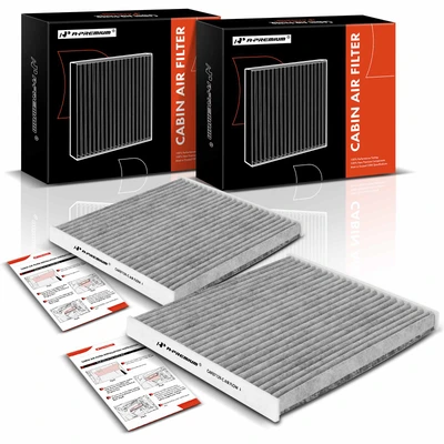 2 Pcs Activated Carbon Cabin Air Filter