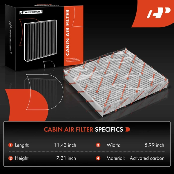 Activated Carbon Cabin Air Filter for Toyota RAV4 2001-2005 Echo Scion tC xA xB