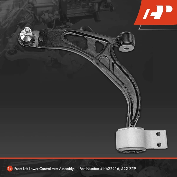 1-Pc Control Arm and Ball Joint Kit, Front Driver Lower with Ball Joint A-Premium APCA4677