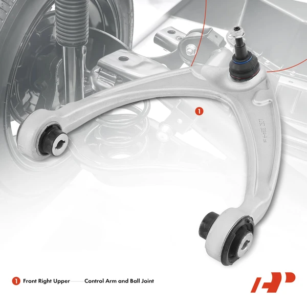 1-Pc Control Arm and Ball Joint Kit, Front Passenger Upper with Ball Joint A-Premium APCA4132