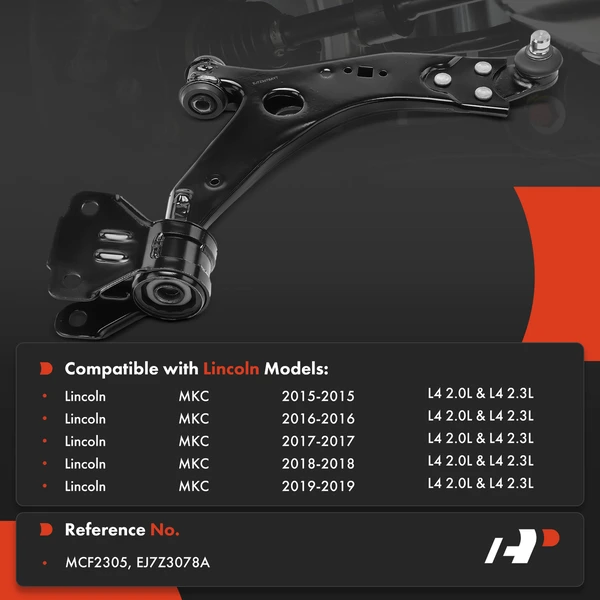 1-Pc Control Arm and Ball Joint Kit, Front Passenger Lower with Ball Joint A-Premium APCA4687