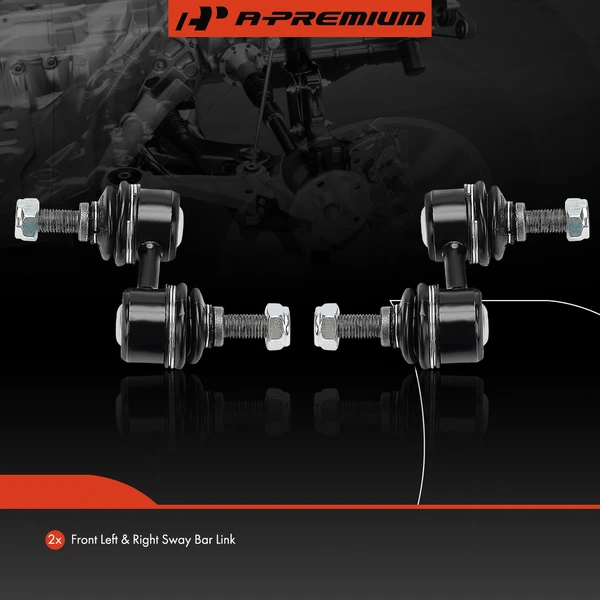Sway Bar Link, Front Side, A-Premium APCA6647