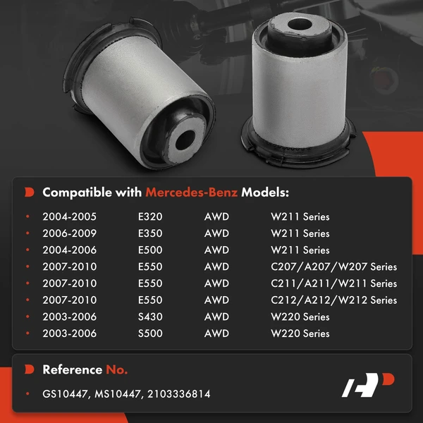 2-Pc Arm To Strut Control Arm Bushing, Front Side A-Premium APCA9898