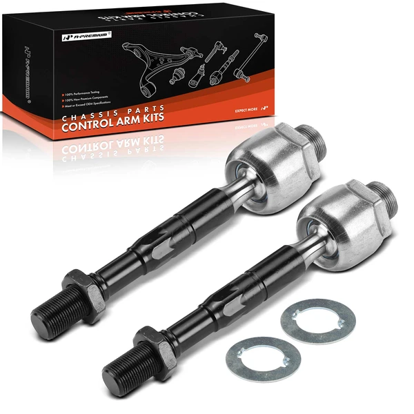 2 Pcs Front Inner Steering Tie Rod End for Lexus LX470 03-07 Toyota Land Cruiser