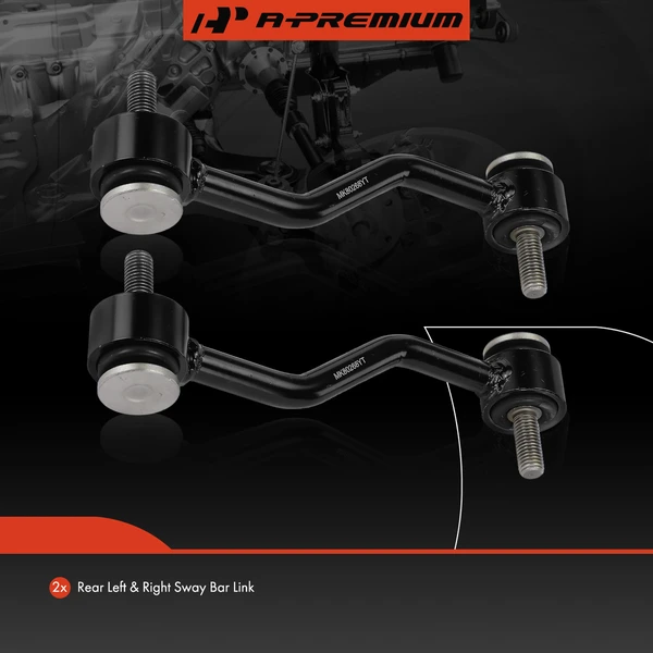 Sway Bar Link, Rear Side, A-Premium APCA6655