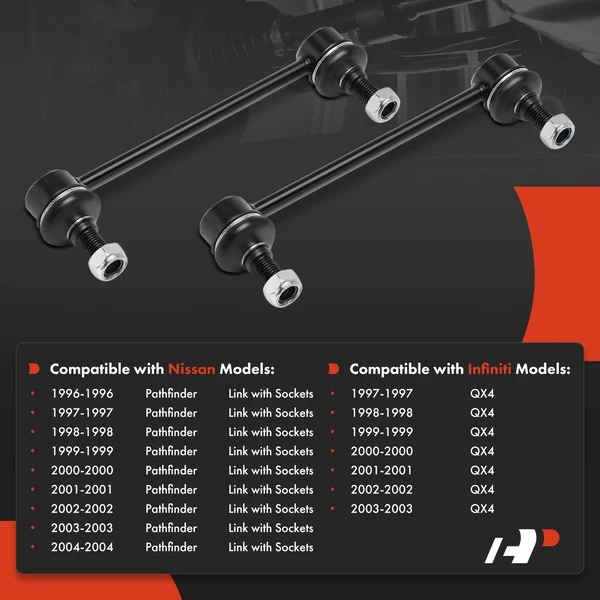 2-Pc Stabilizer Bar Link, Front Side A-Premium APCA8213