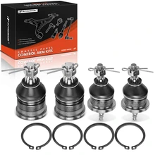 4 Pcs Front Lower and Upper Ball Joint Kit