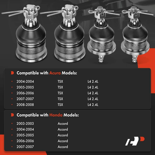 Ball Joint Kit Front Lower & Upper A-Premium APCA7589