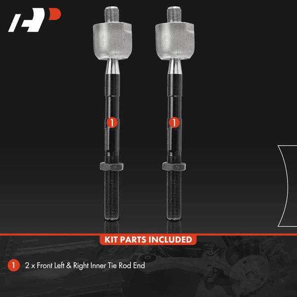 2 Pcs Front Inner Tie Rod End for Mitsubishi Montero 2001-2006