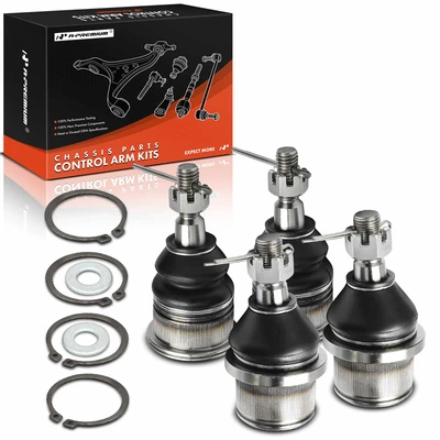 4 Pcs Front Lower & Upper Ball Joint Kit