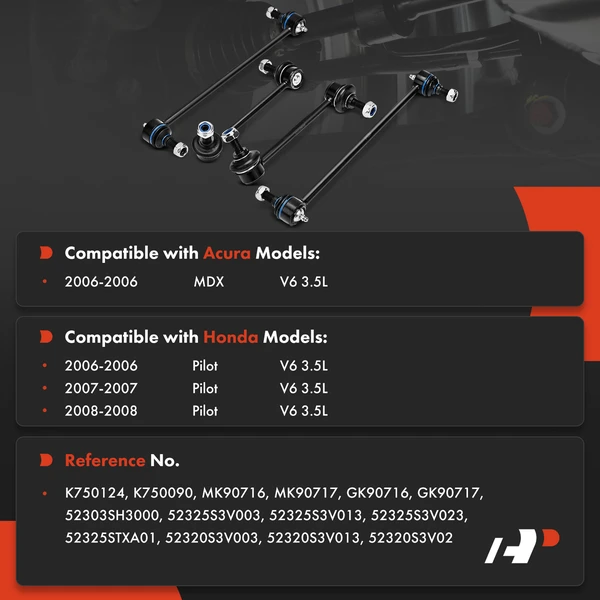 Sway Bar Link Front & Rear A-Premium APCA7593