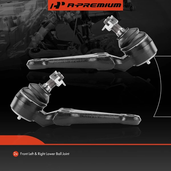 2 Pcs Front Lower Suspension Ball Joint Kit for Toyota Supra 1986-1992